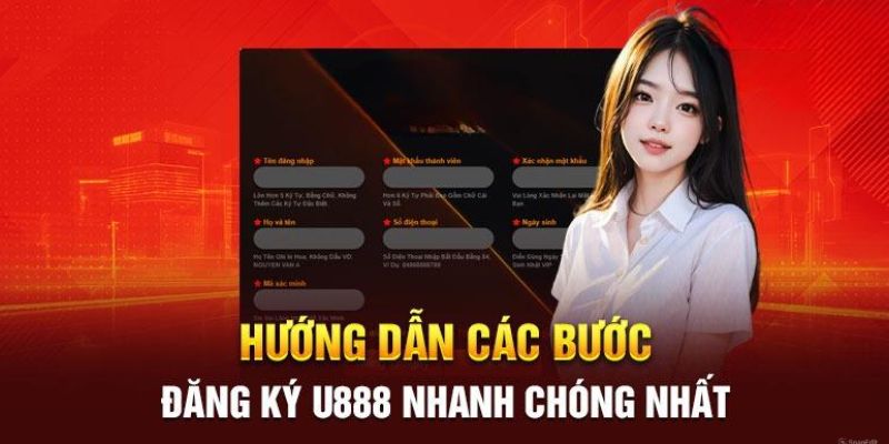 Chỉ dẫn quá trình đăng ký U888 siêu dễ dàng